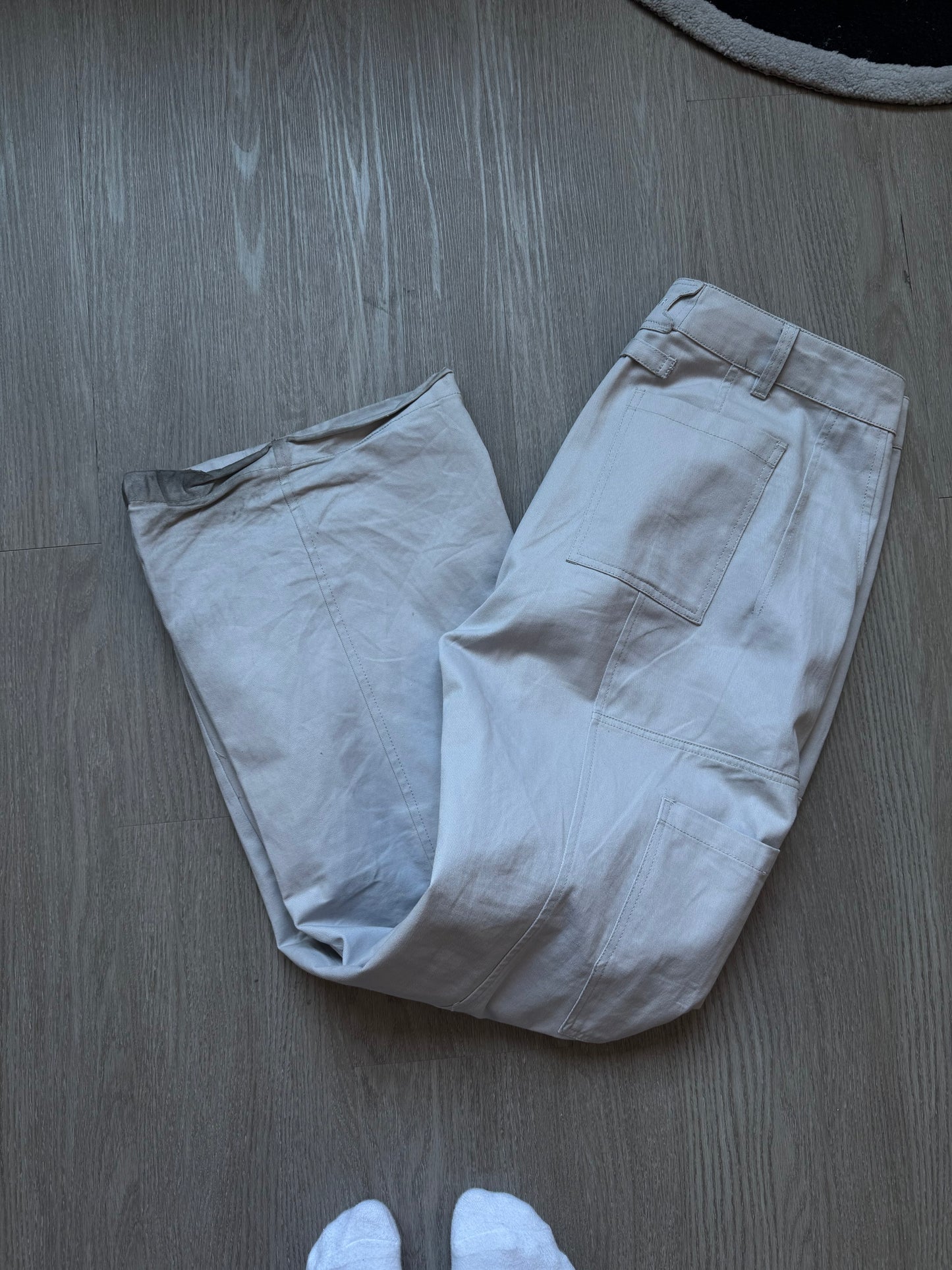 BLACK TAILOR PANTS - SILVER