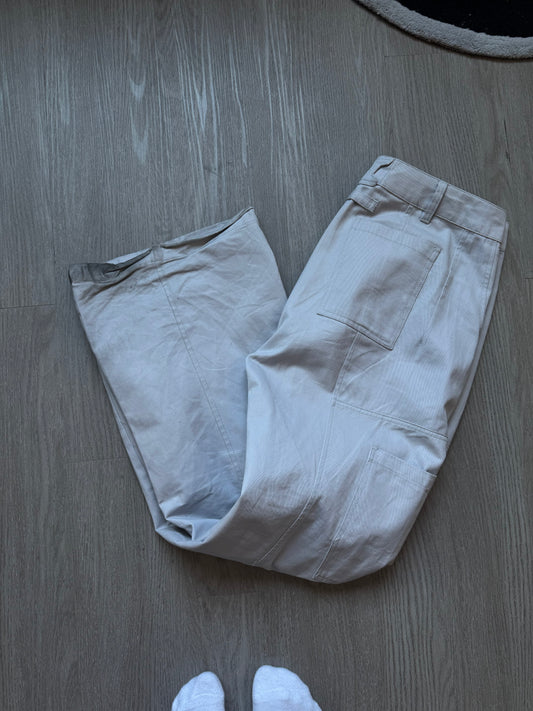 BLACK TAILOR PANTS - SILVER